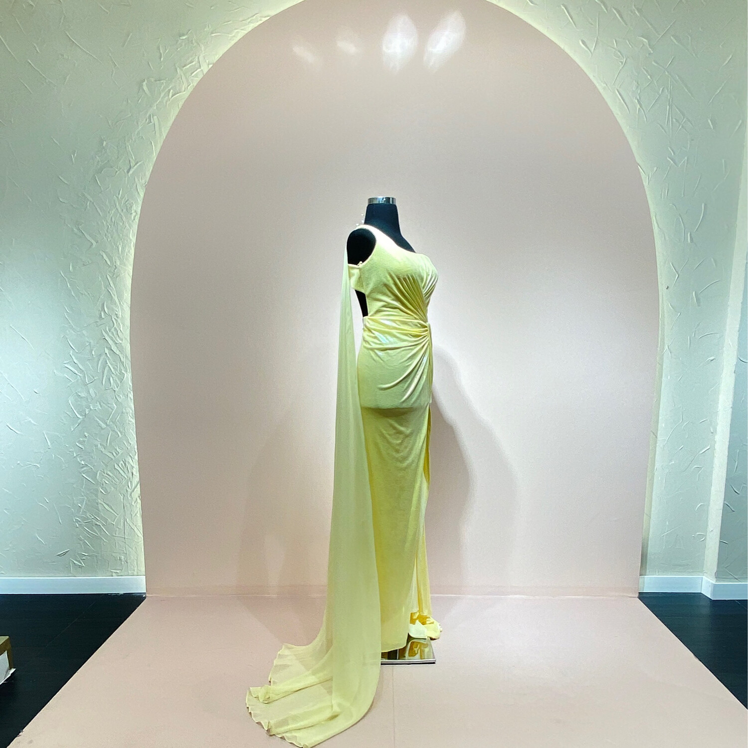 Vestido-Largo-Amarillo-Talla/8 CW10369-8