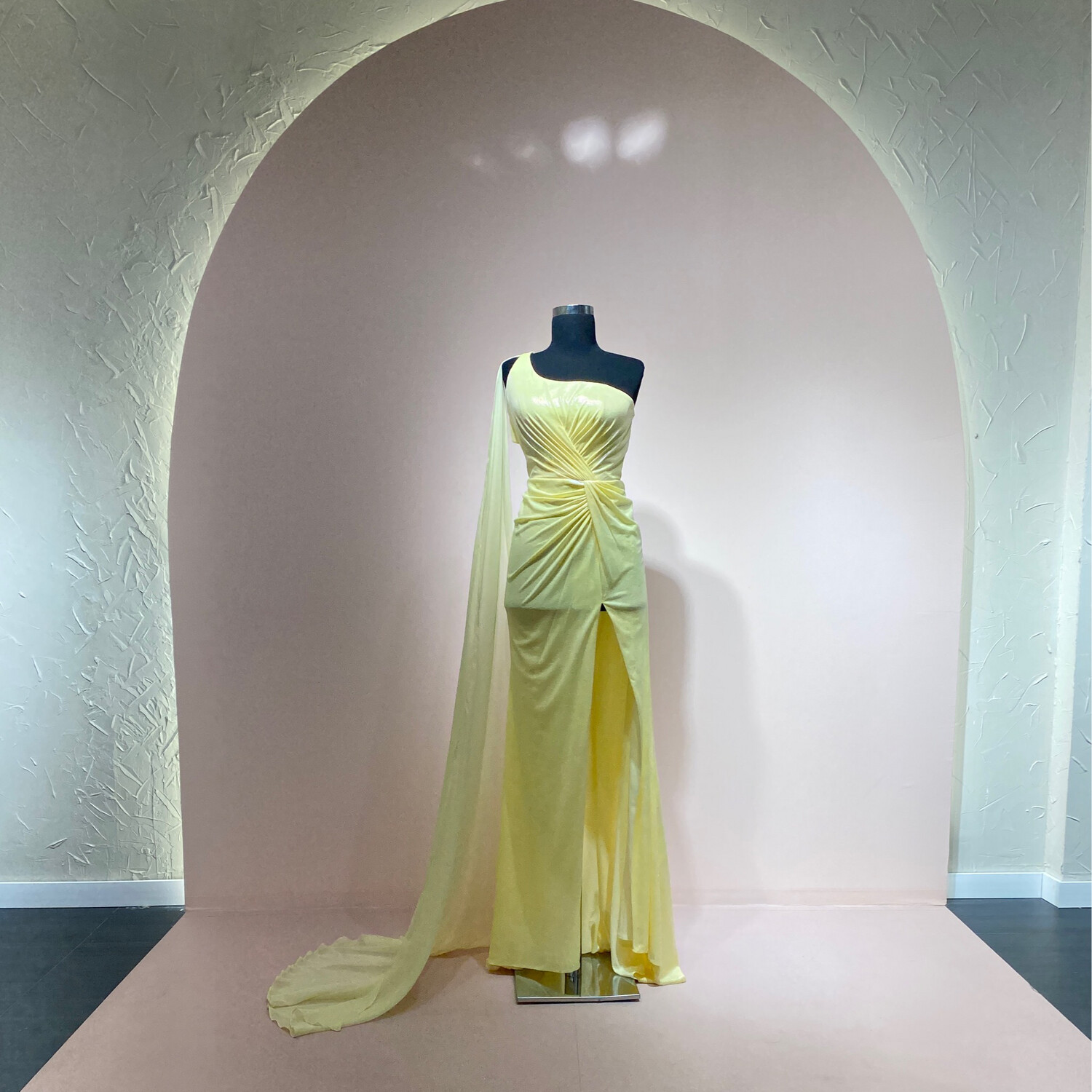Vestido-Largo-Amarillo-Talla/8 CW10369-8