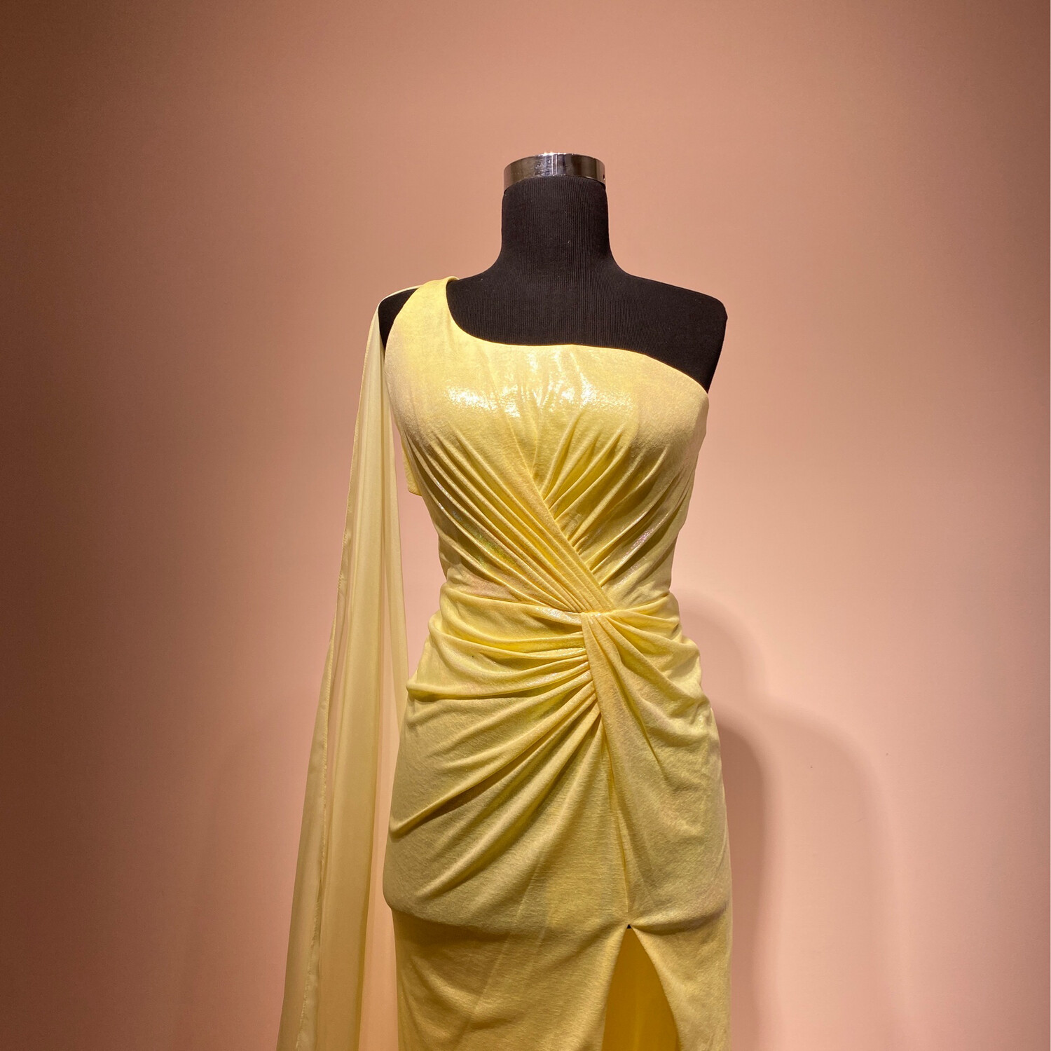 Vestido-Largo-Amarillo-Talla/8 CW10369-8