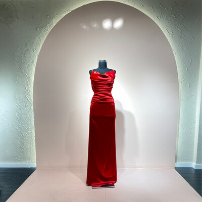 Vestido-Largo-Rojo-Talla/2 RE5054R-2 Vestido-Largo-Rojo-Talla/2 RE5054R-2