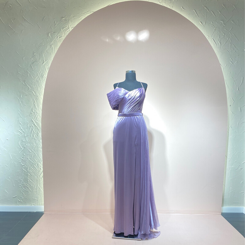 Vestido Largo,	Morado 	,Talla	46