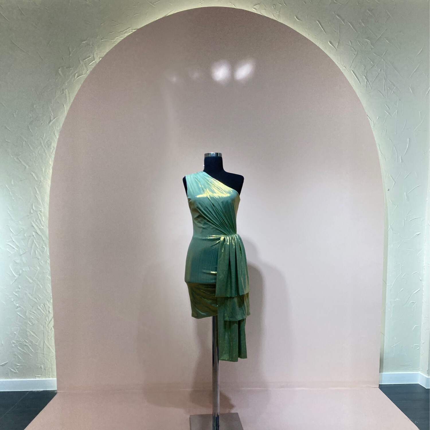 Vestido-Corto-Green/Gold-Talla 40 Vestido-Corto-Green/Gold-Talla 40