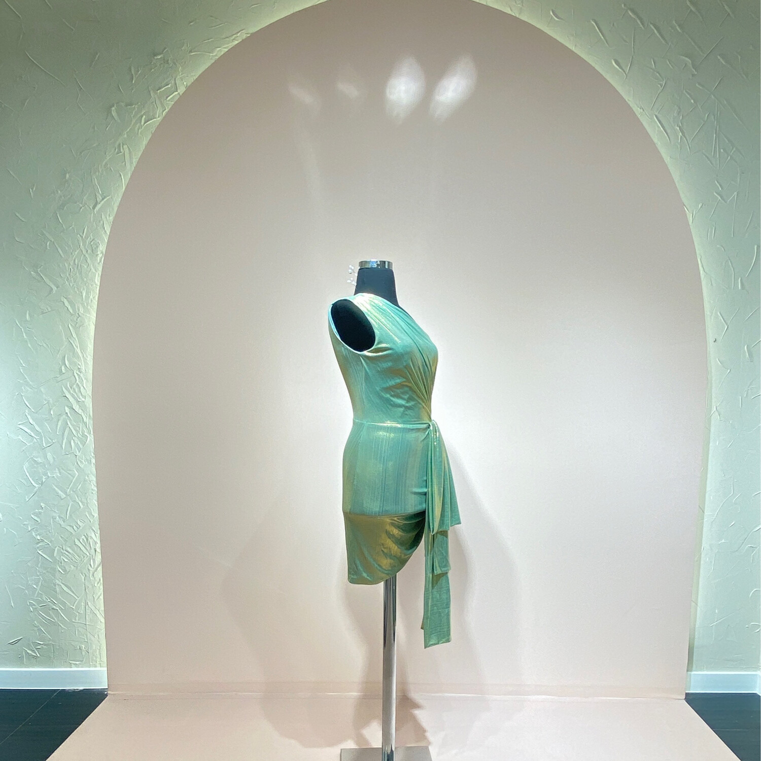 Vestido-Corto-Green/Gold-Talla 40 Vestido-Corto-Green/Gold-Talla 40