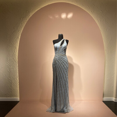 Vestido-Largo-Celeste-talla/12 CW50276-12