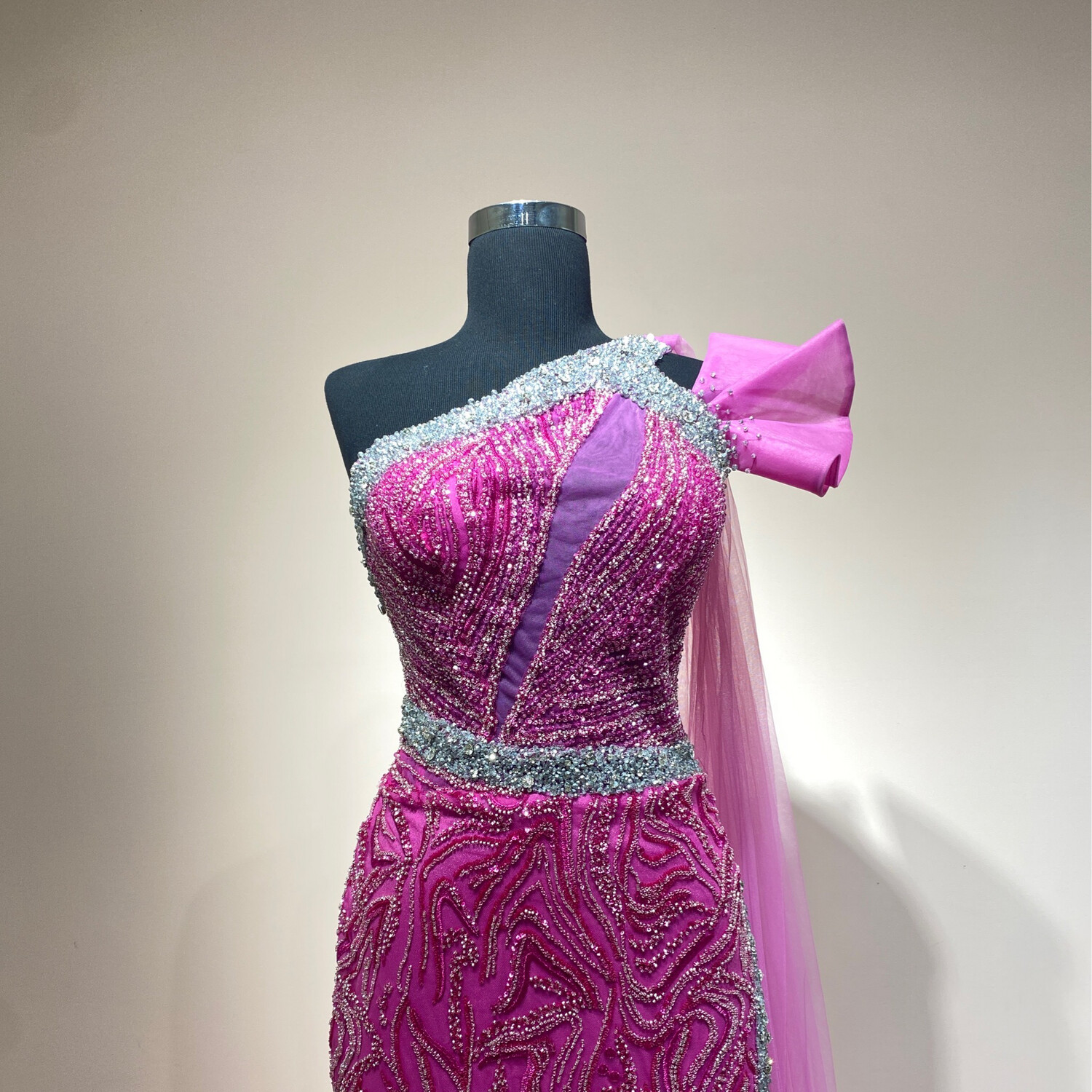 Vestido-Largo-Fucsia-talla/16 CW50293-16
