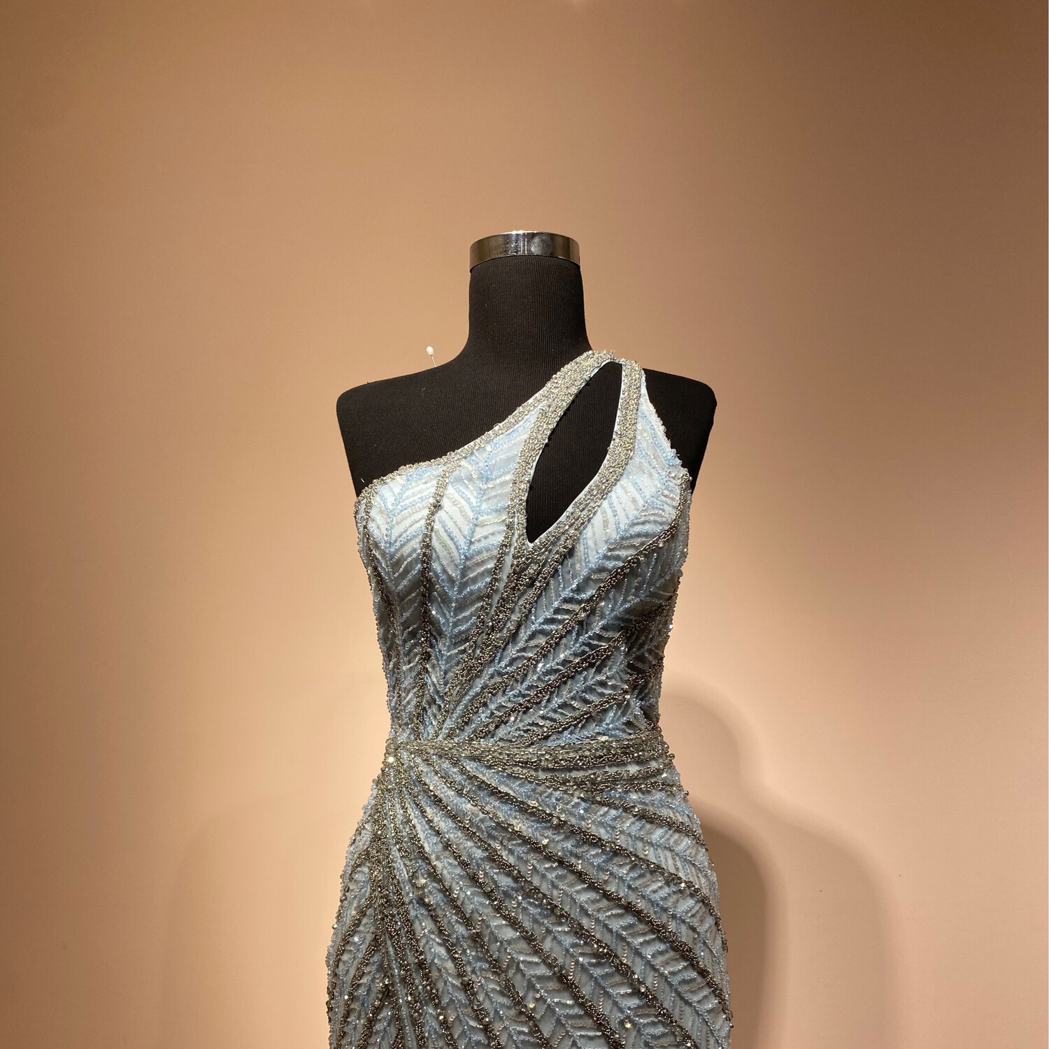 Vestido-Largo-Celeste-talla/12 CW50276-12