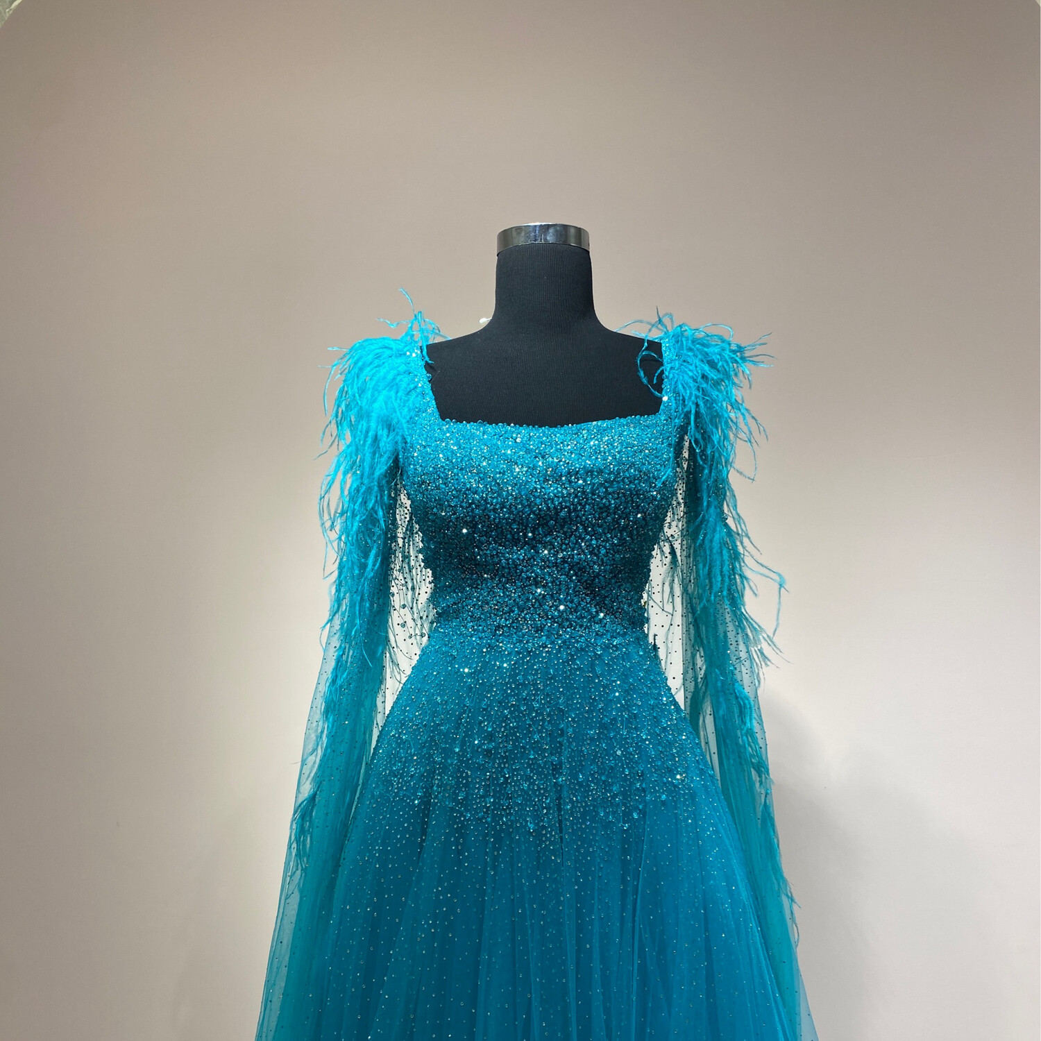 Vestido-Largo-turquesa-Talla/10 CW10403-10