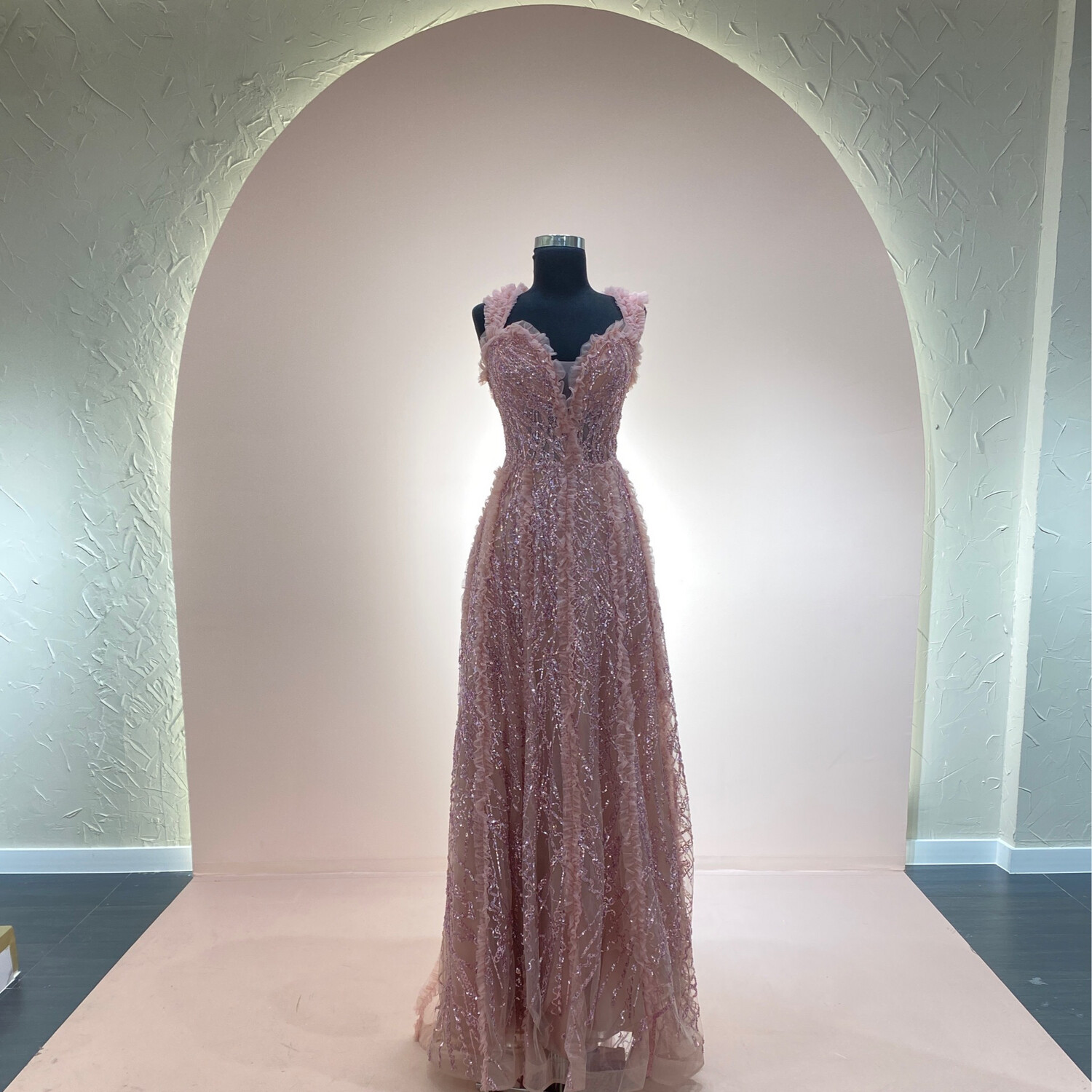 Vestido-Largo-Pink-Talla/16 CW50300-16