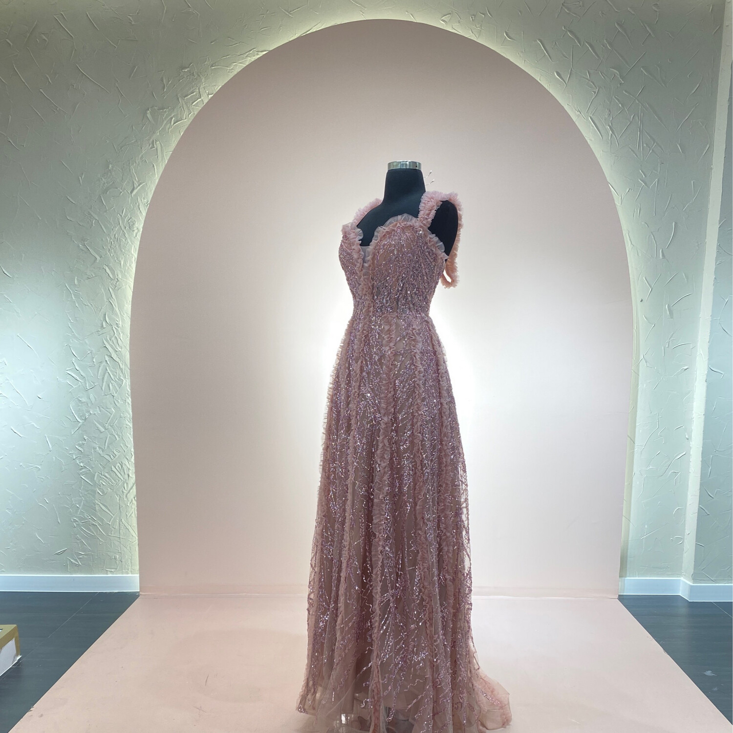 Vestido-Largo-Pink-Talla/16 CW50300-16