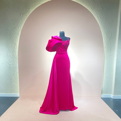 Vestido-Largo-Magenta-Talla/40 MWCR0047-40