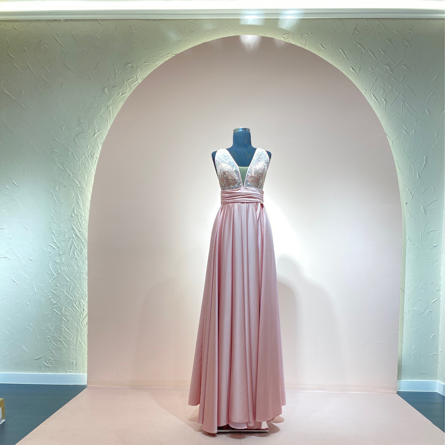 Vestido-Largo-Light Pink-Talla/40