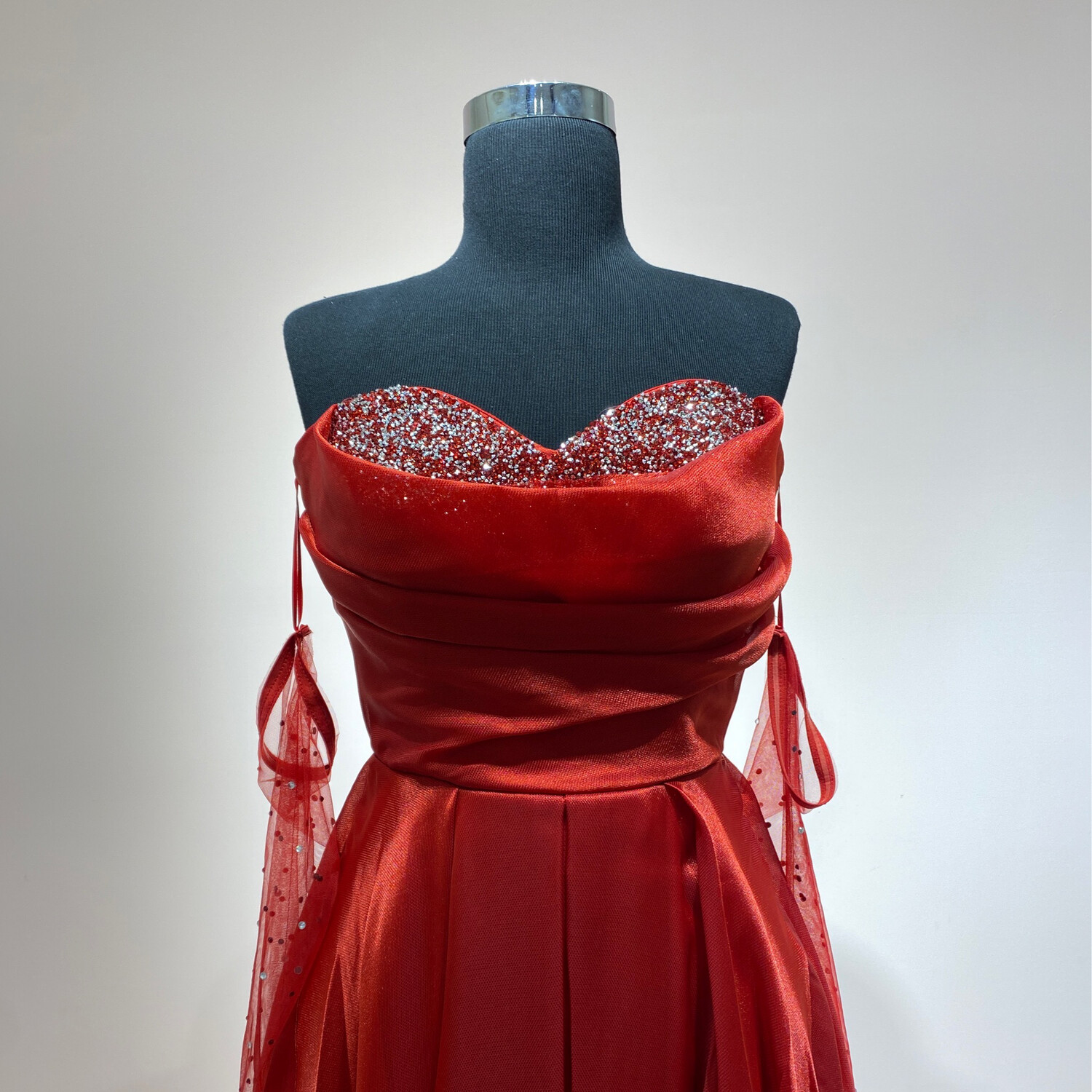 Vestido-Largo-Rojo-Talla/1 RE5089-1RED
