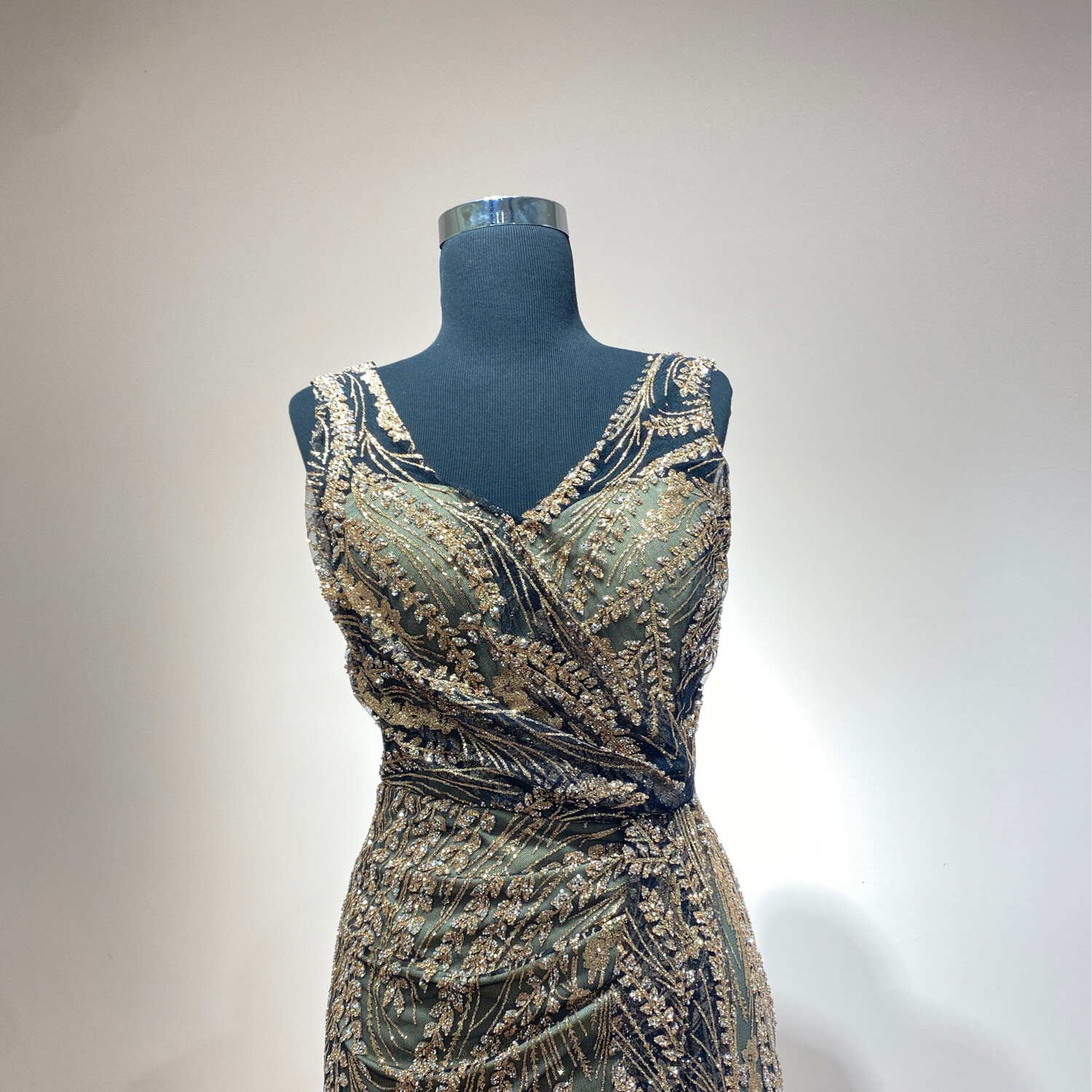 Vestido-Largo-Gold-Talla/4 RE5038-4GOLD