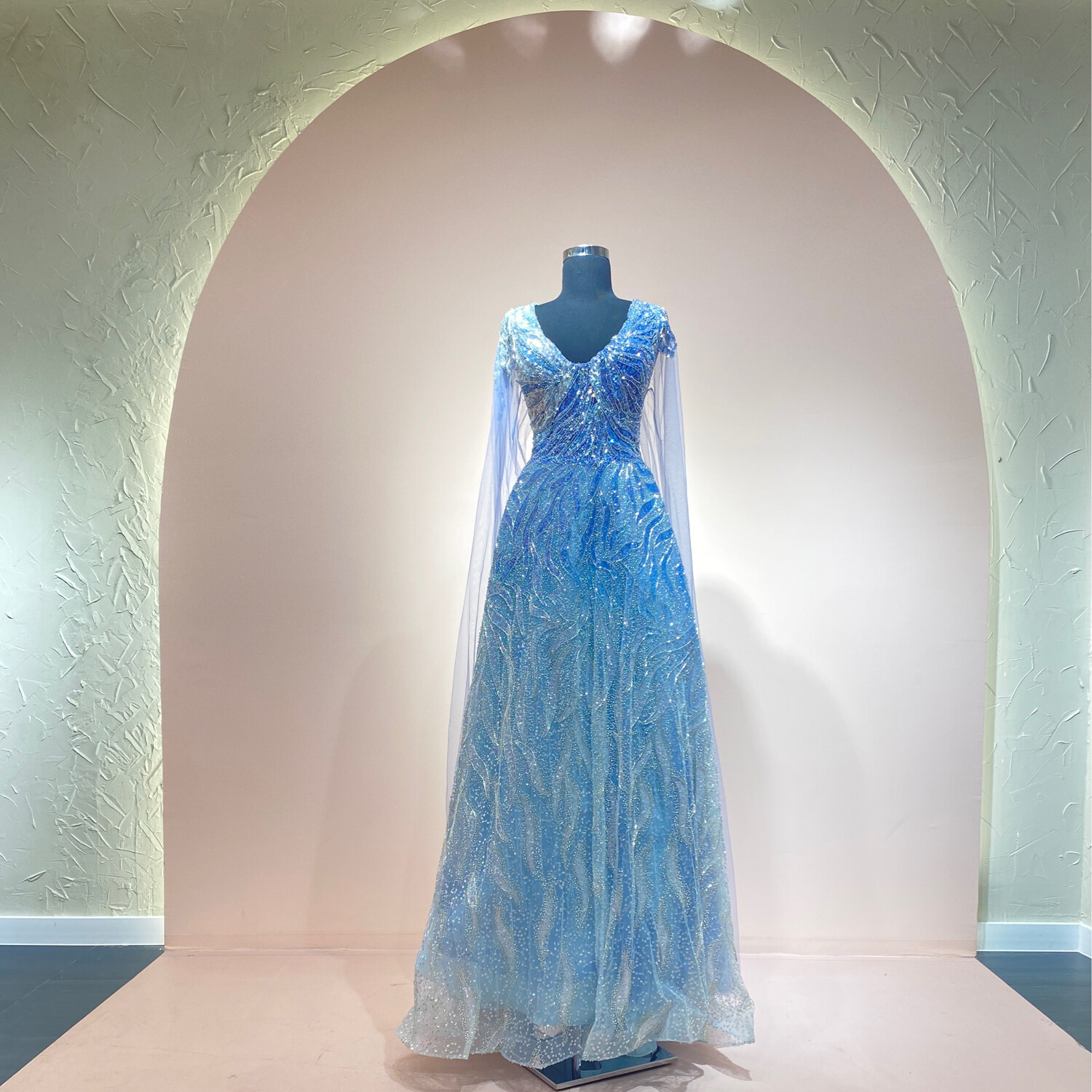 Vestido-Largo-Blue-Talla/22 MWMR144-22