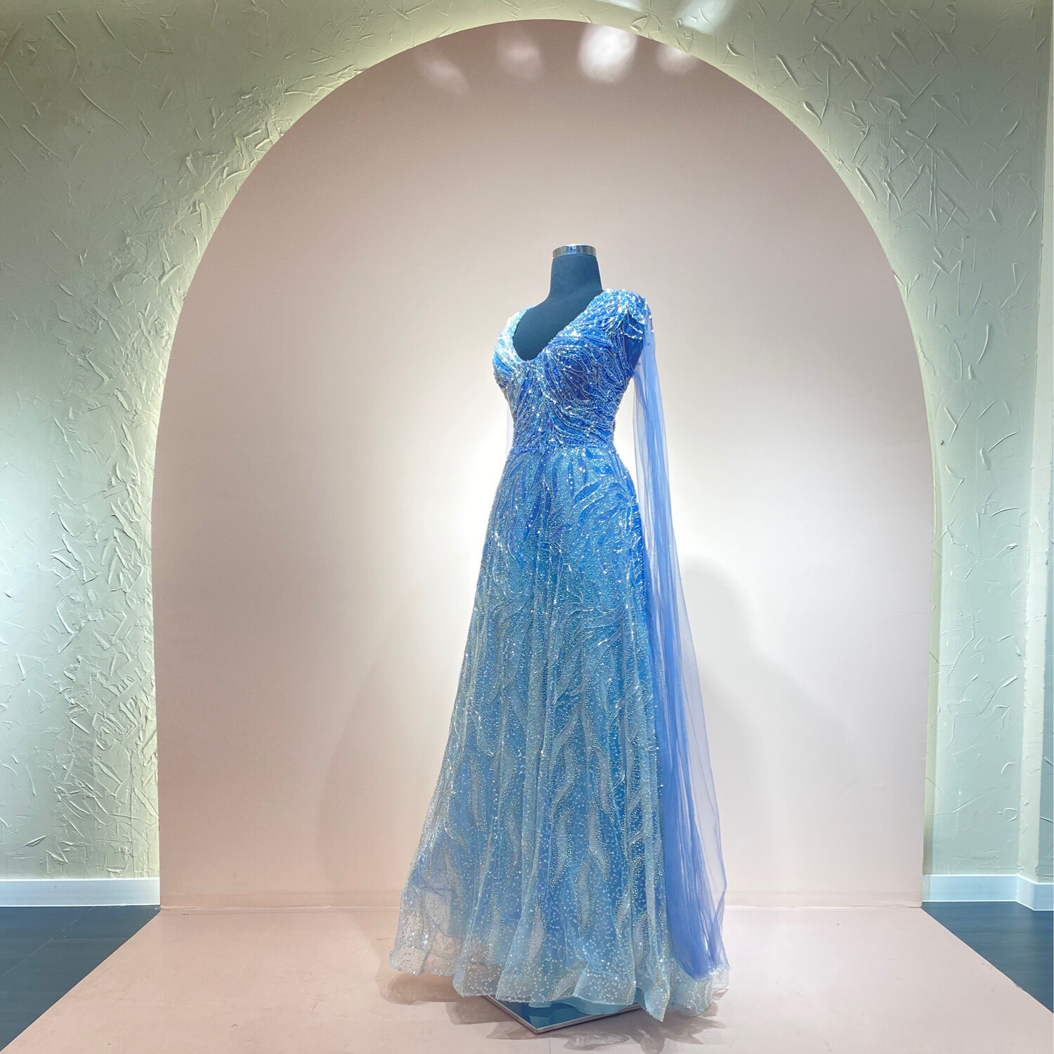 Vestido-Largo-Blue-Talla/22 MWMR144-22