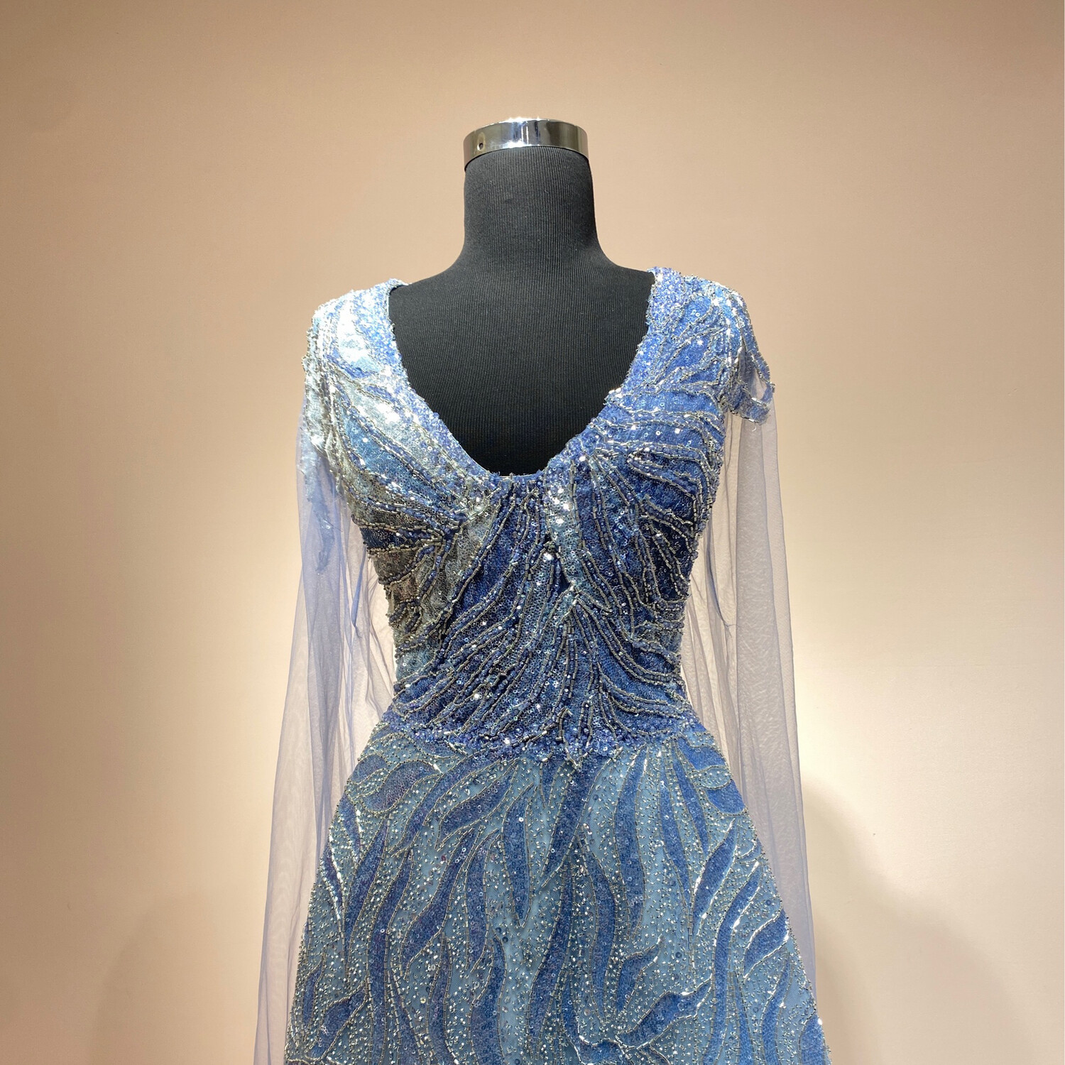 Vestido-Largo-Blue-Talla/22 MWMR144-22