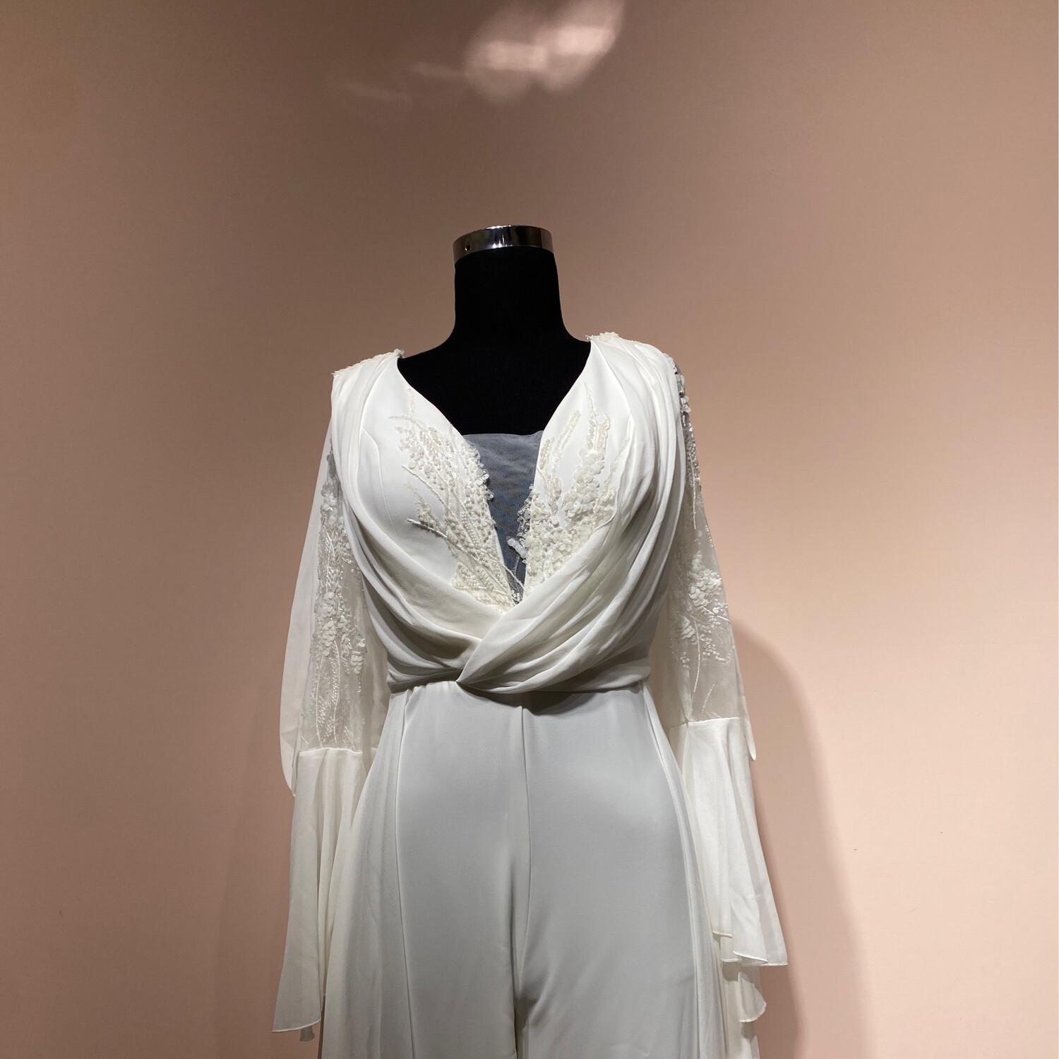 VESTIDO LARGO COLOR BLANCO TALLA 10/M