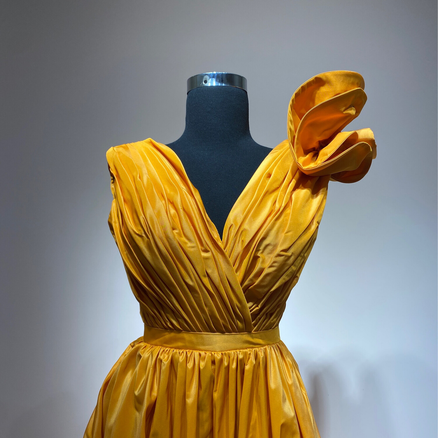 Vestido Largo,	Orange 	,Talla	38