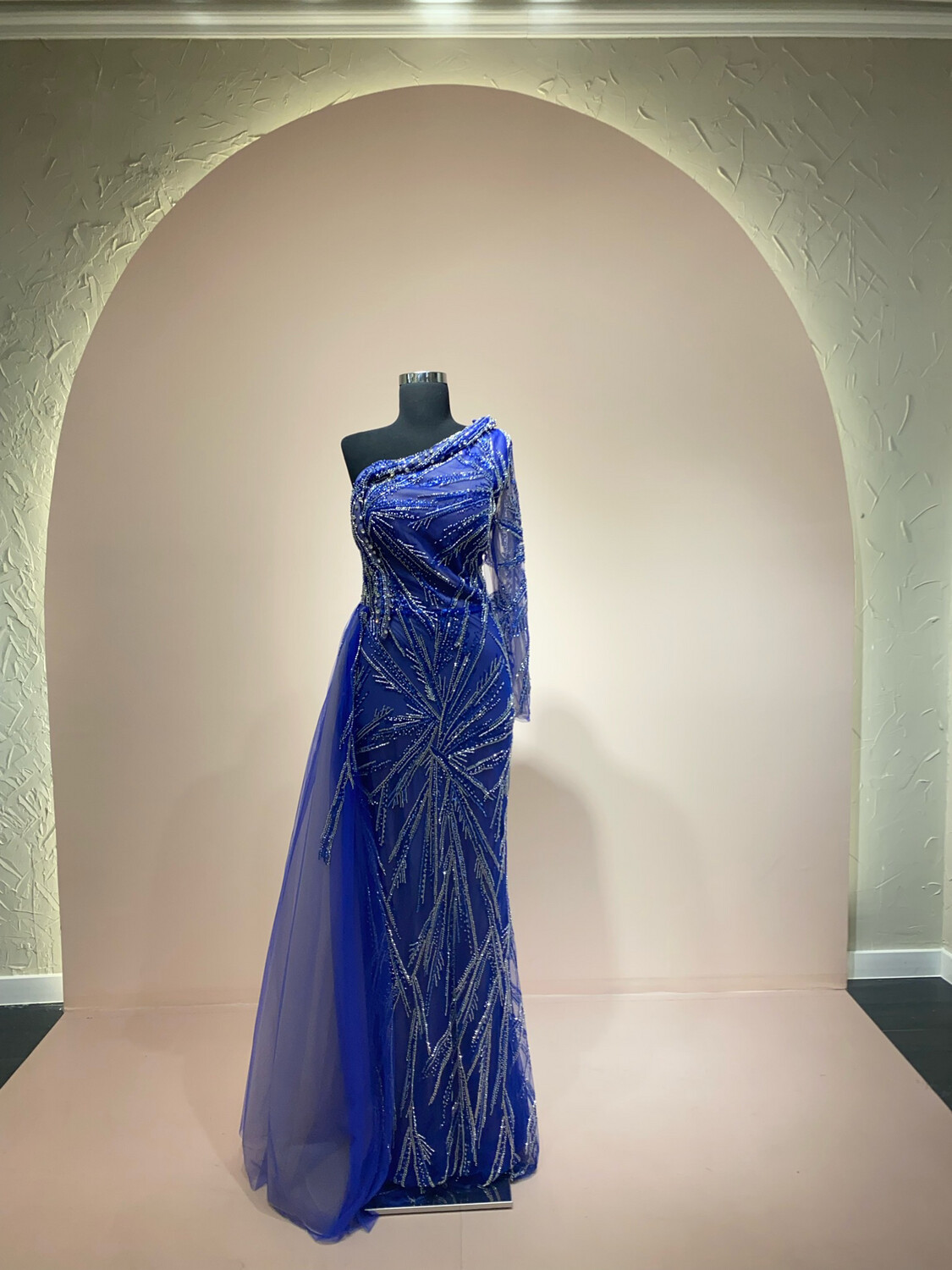 VESTIDO LARGO - AZUL - TALLA 46