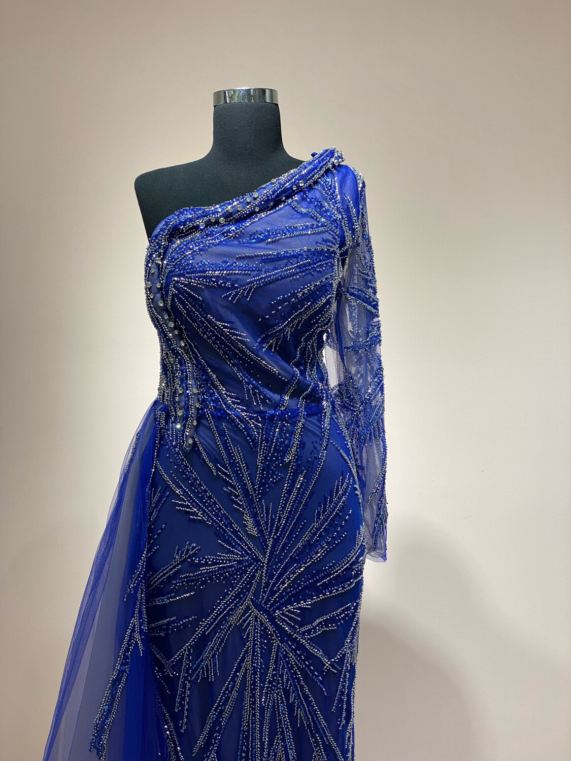 VESTIDO LARGO - AZUL - TALLA 46