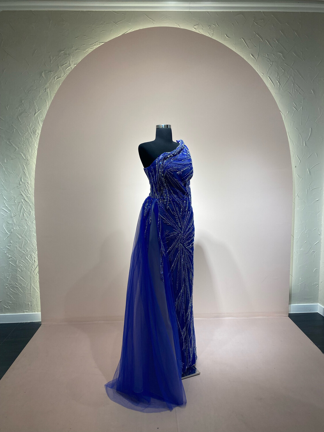 VESTIDO LARGO - AZUL - TALLA 46