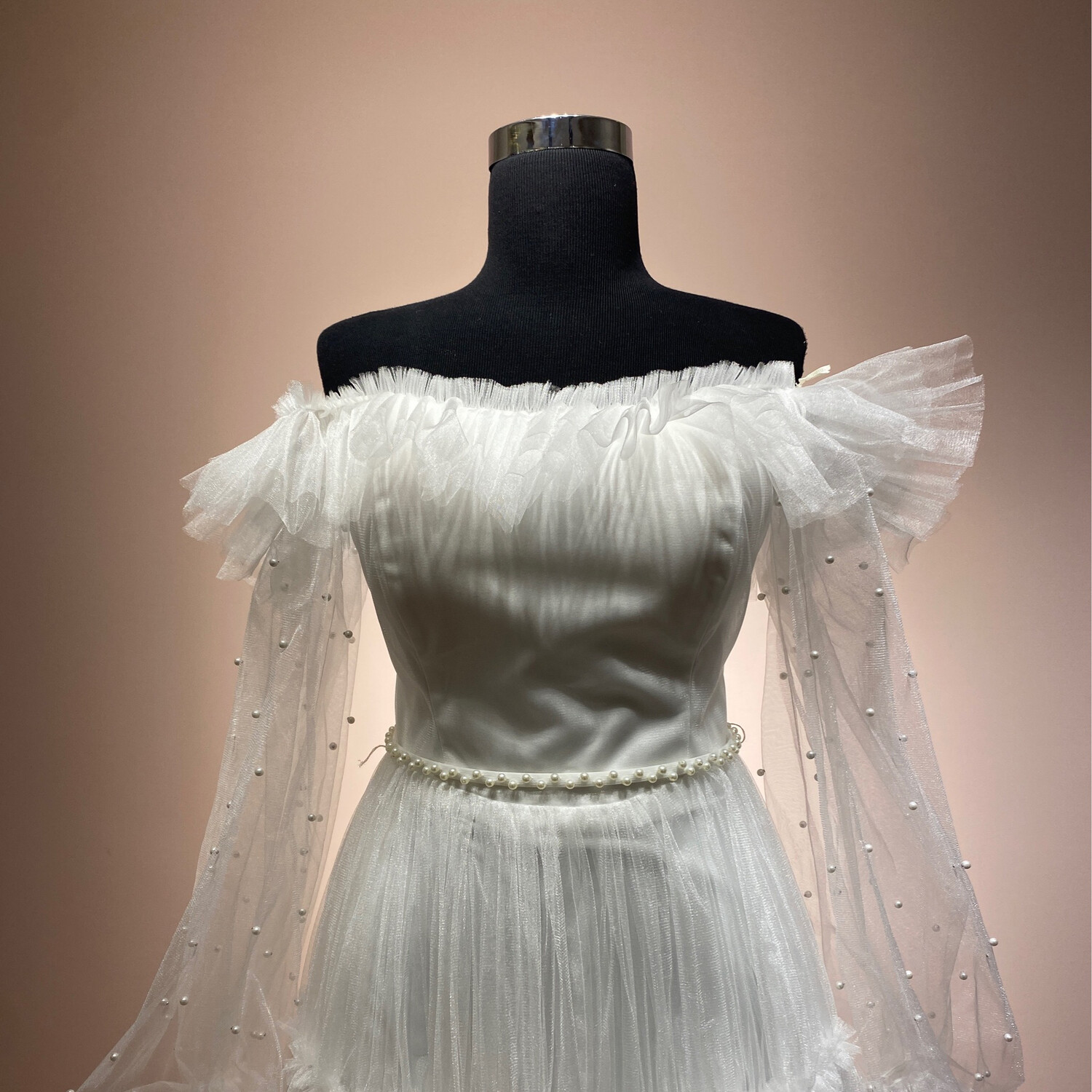Vestido Largo,	Blanco	,Talla	42