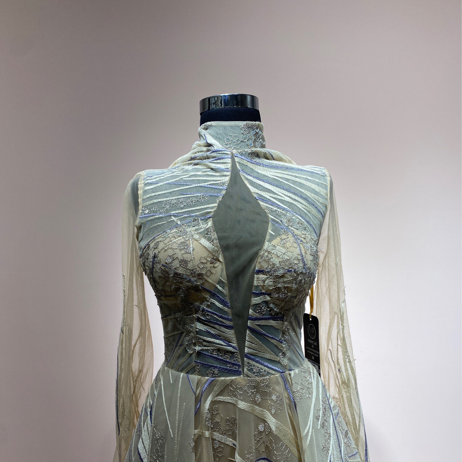 Talla 42 -  Beige / Lines Indigo