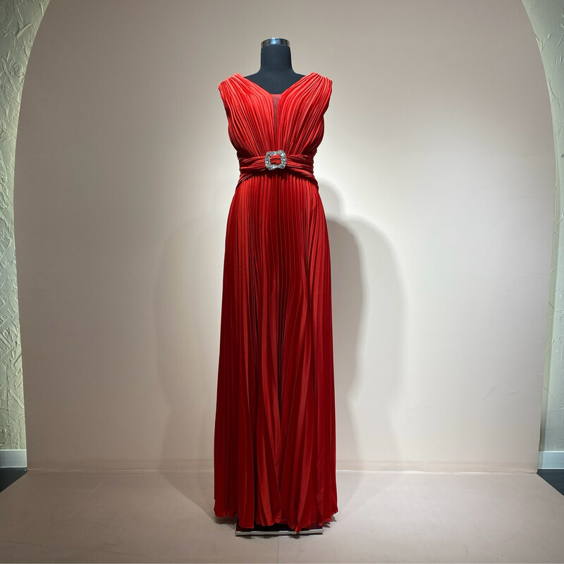 Vestido largo - Rojo - Talla 40