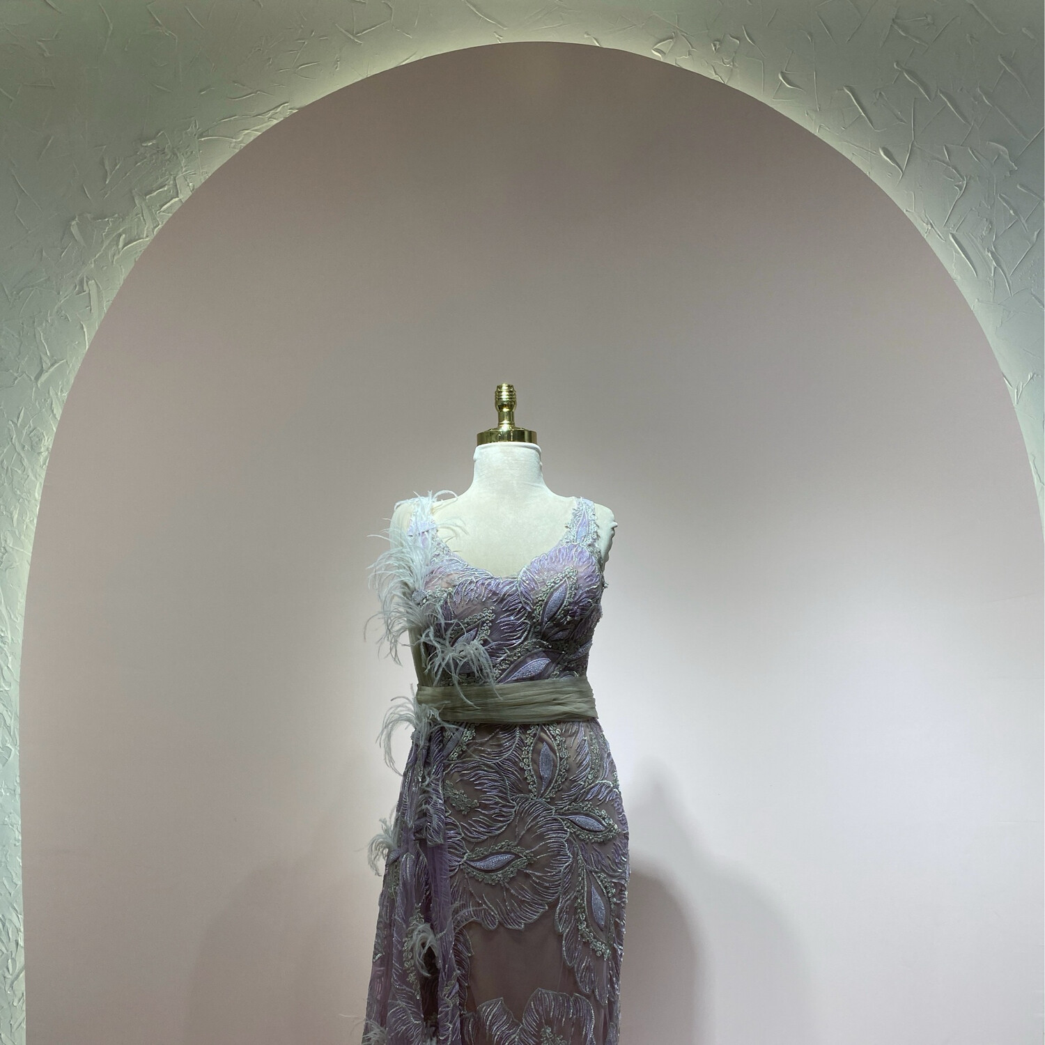 Vestido Largo color Lila de Talla 8