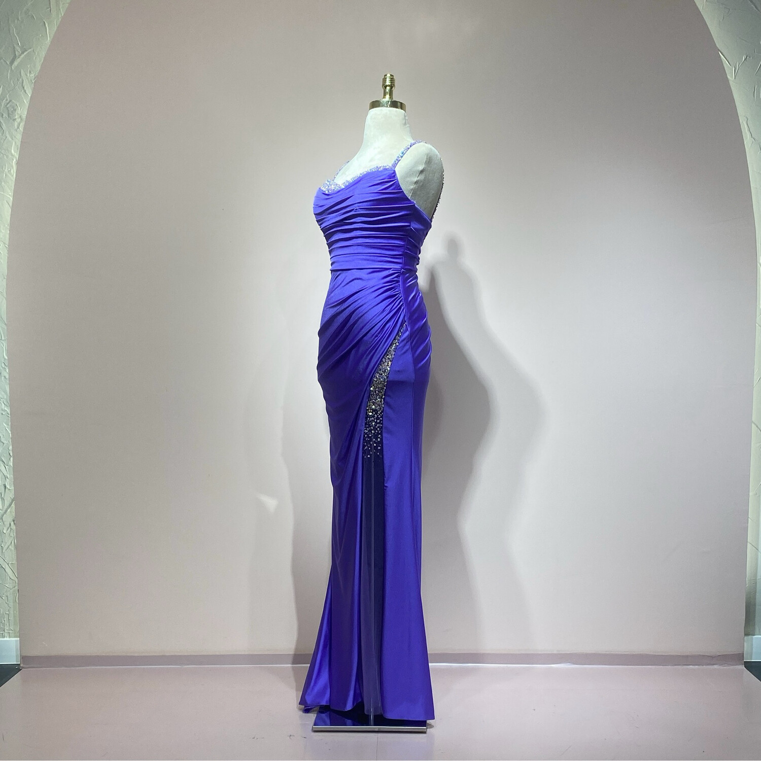 Vestido Largo Color Turquesa Talla 44/12