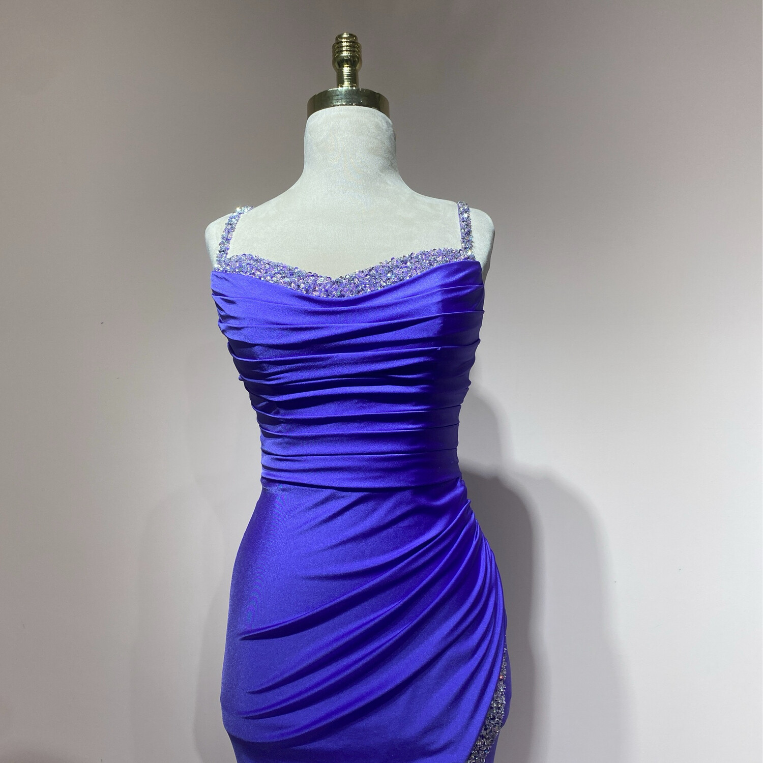 Vestido Largo Color Turquesa Talla 44/12