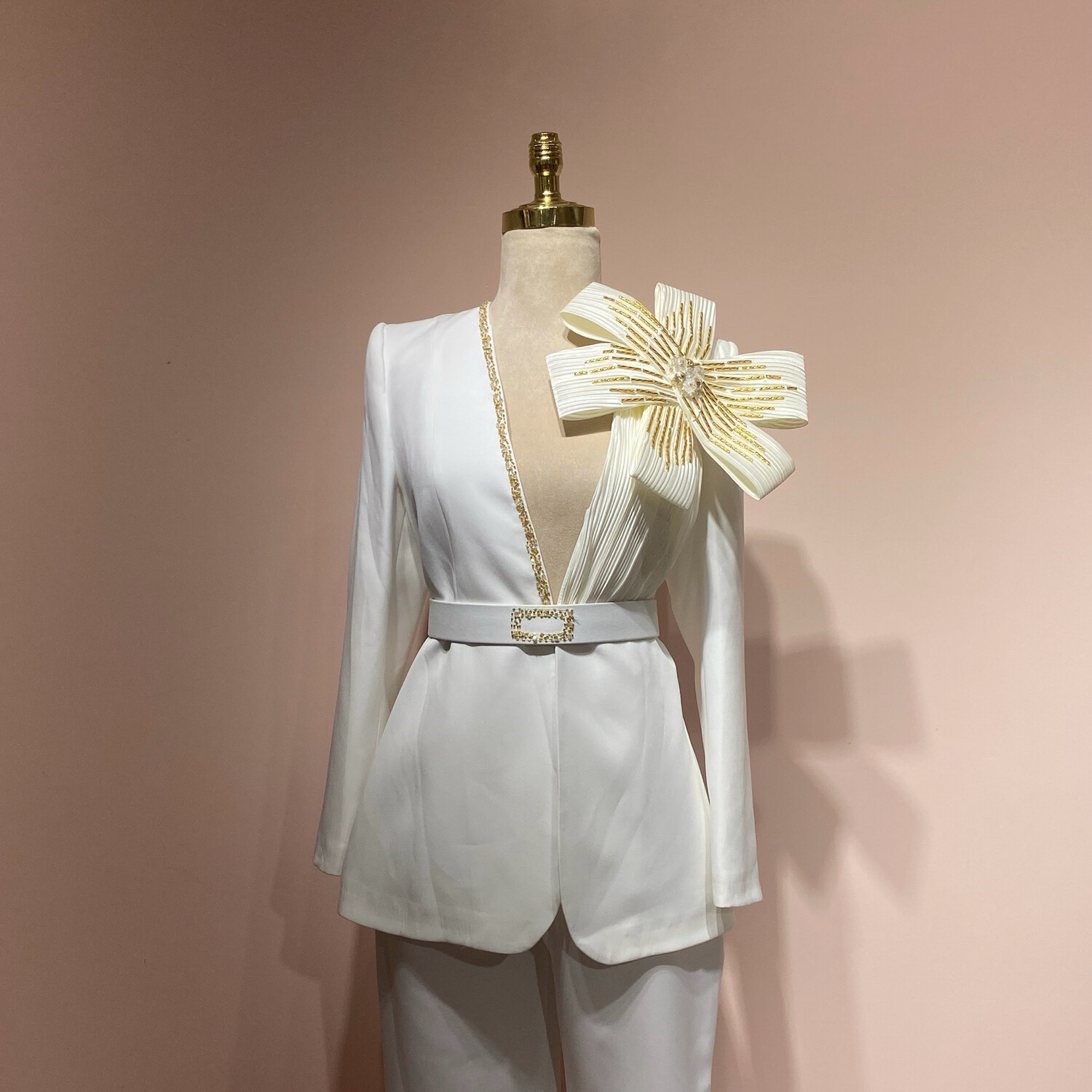 Conjunto blanco talla 1/S 2/M 3/L
