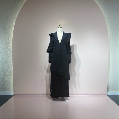 Conjunto negro con pedrería Talla 1/S 2/M 3/L