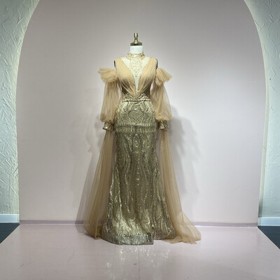 Vestido largo Gold talla 38