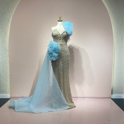 Vestido nude blue talla 42
