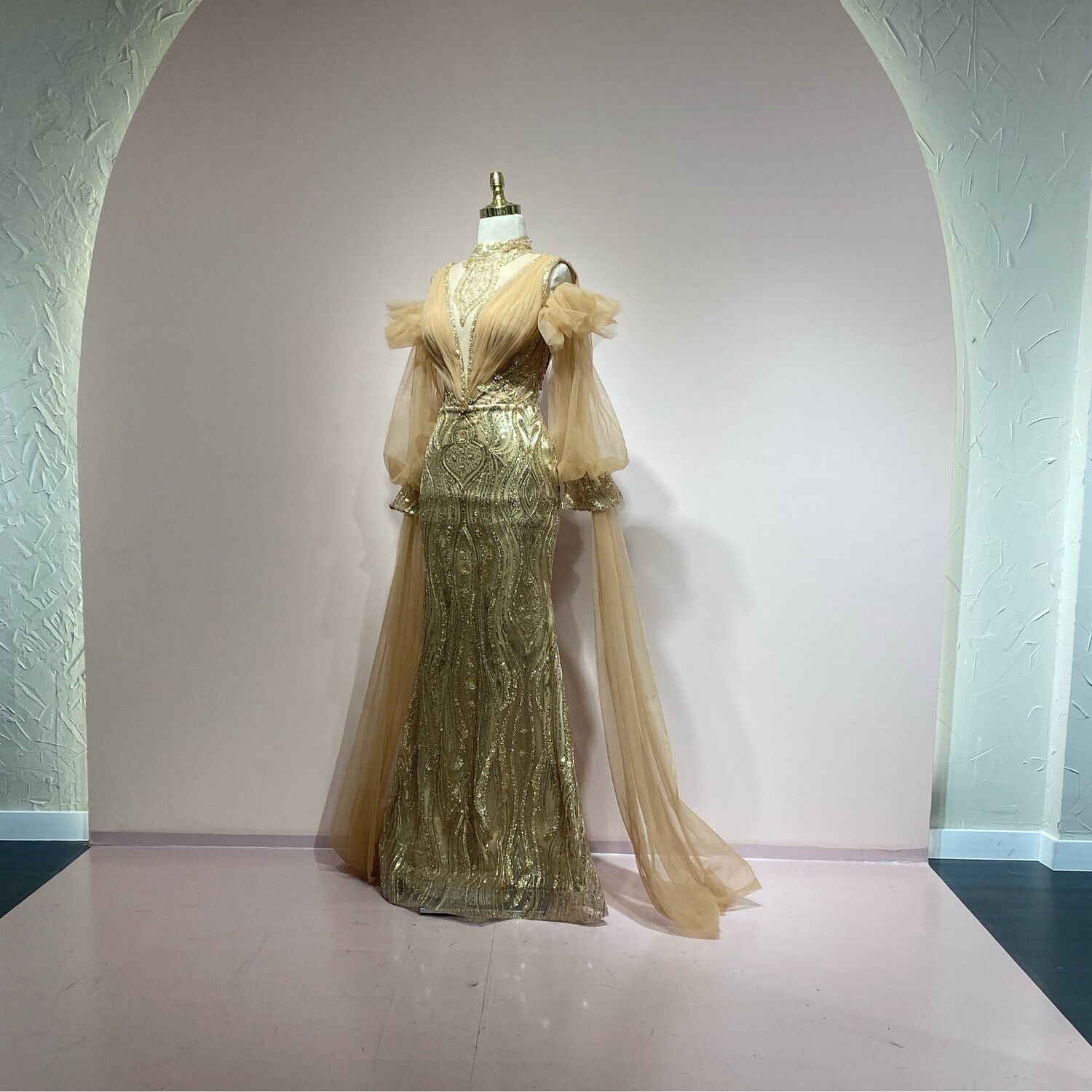 Vestido largo Gold talla 38