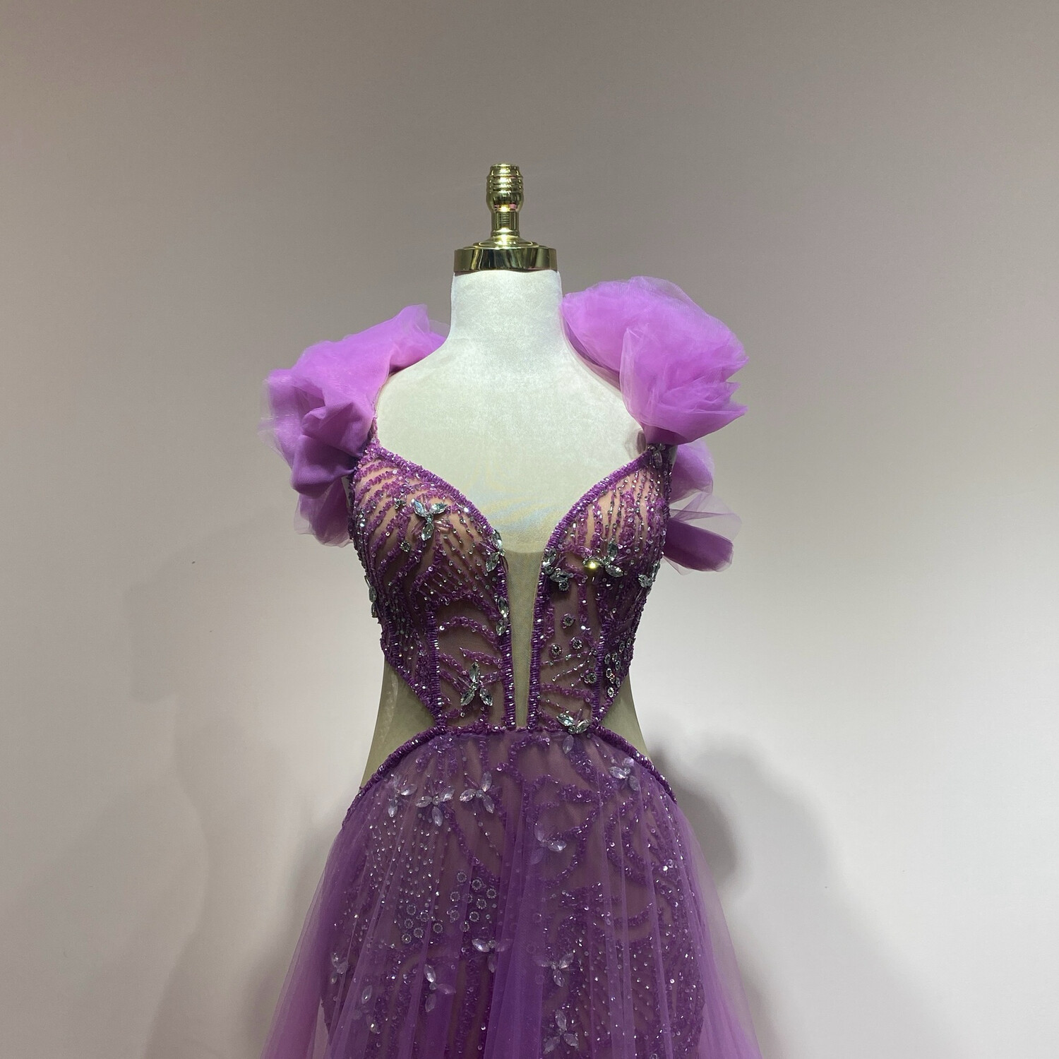 Vestido largo morado talla 42