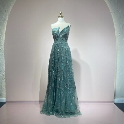 Vestido largo menta talla 44/12