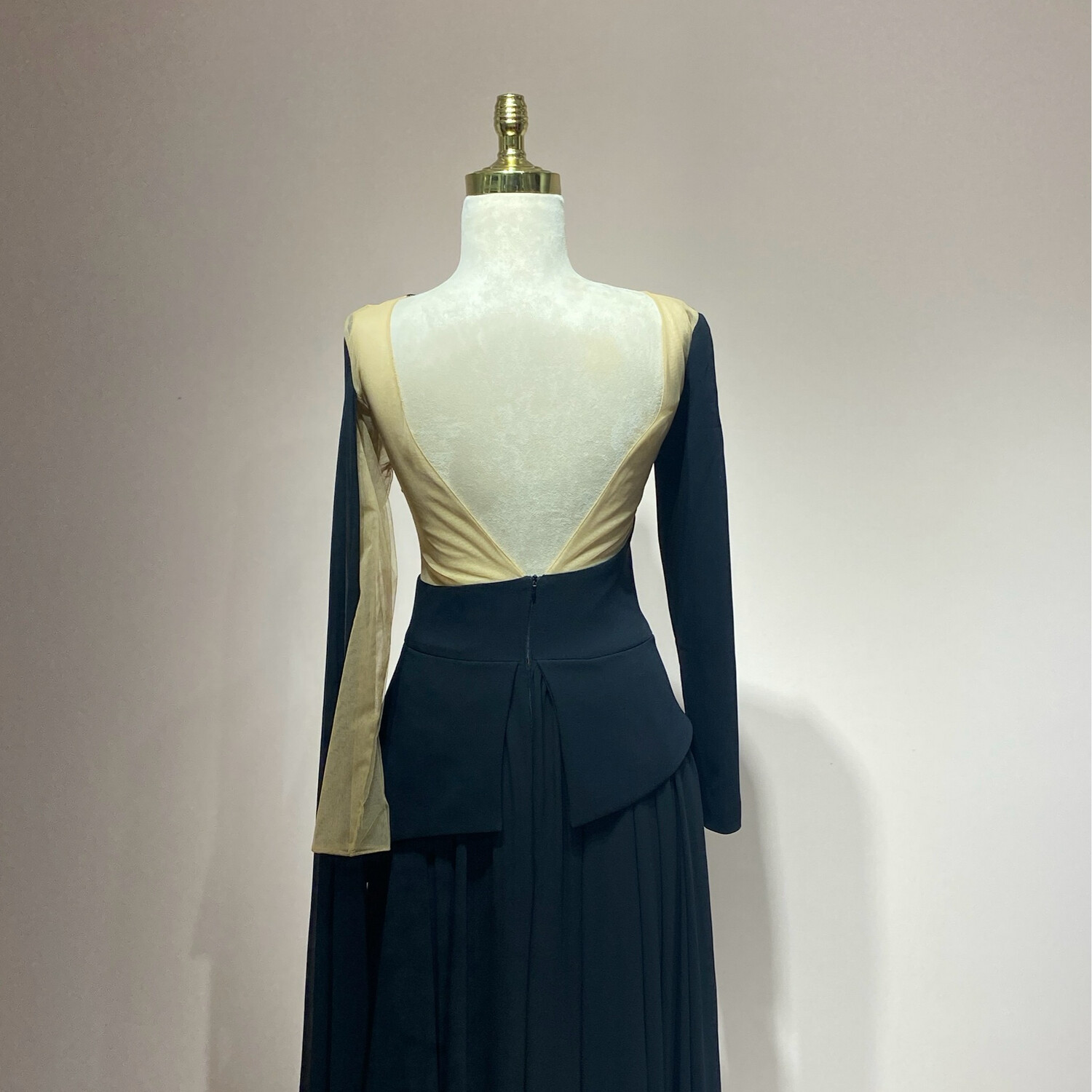 Vestido largo negro talla 38