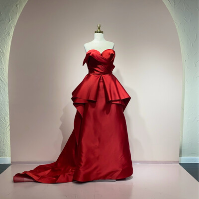 Vestido largo rojo talla 44/12