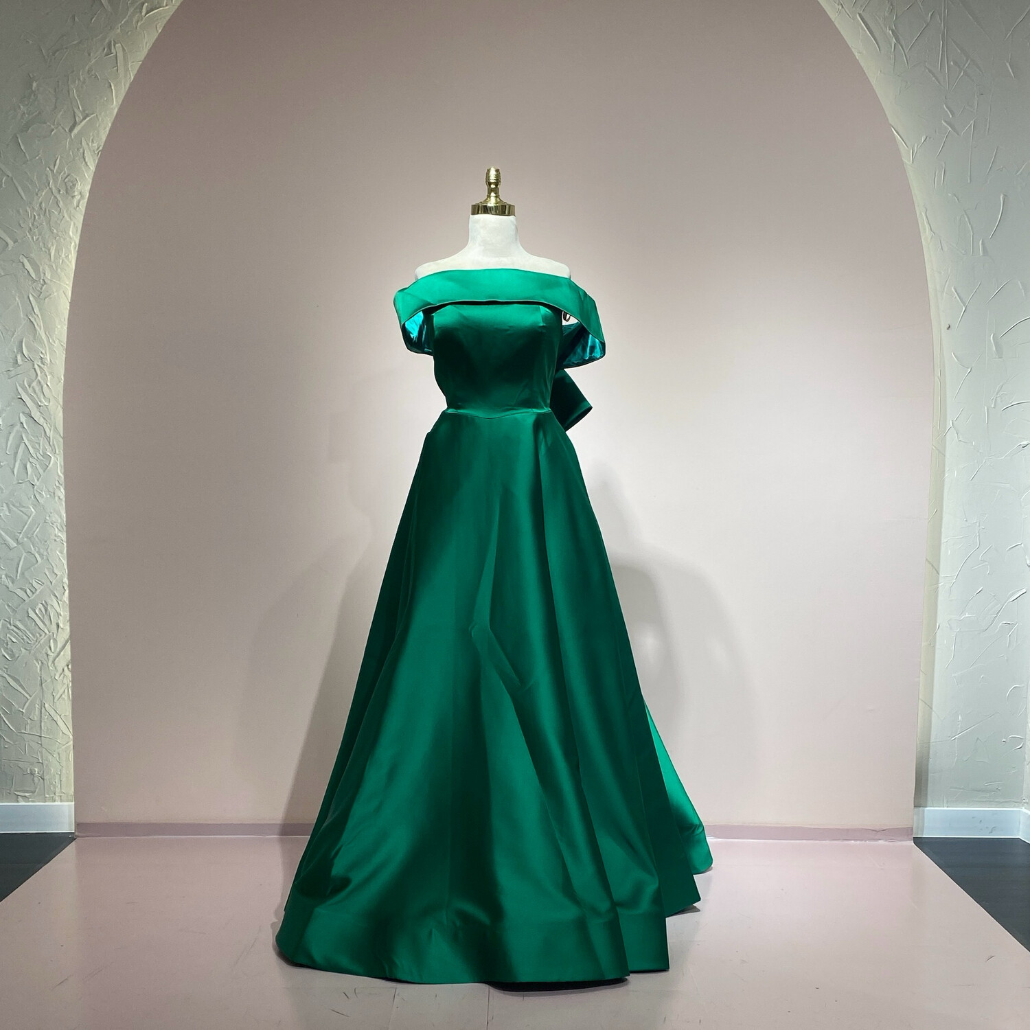 Vestido largo verde talla 46/14