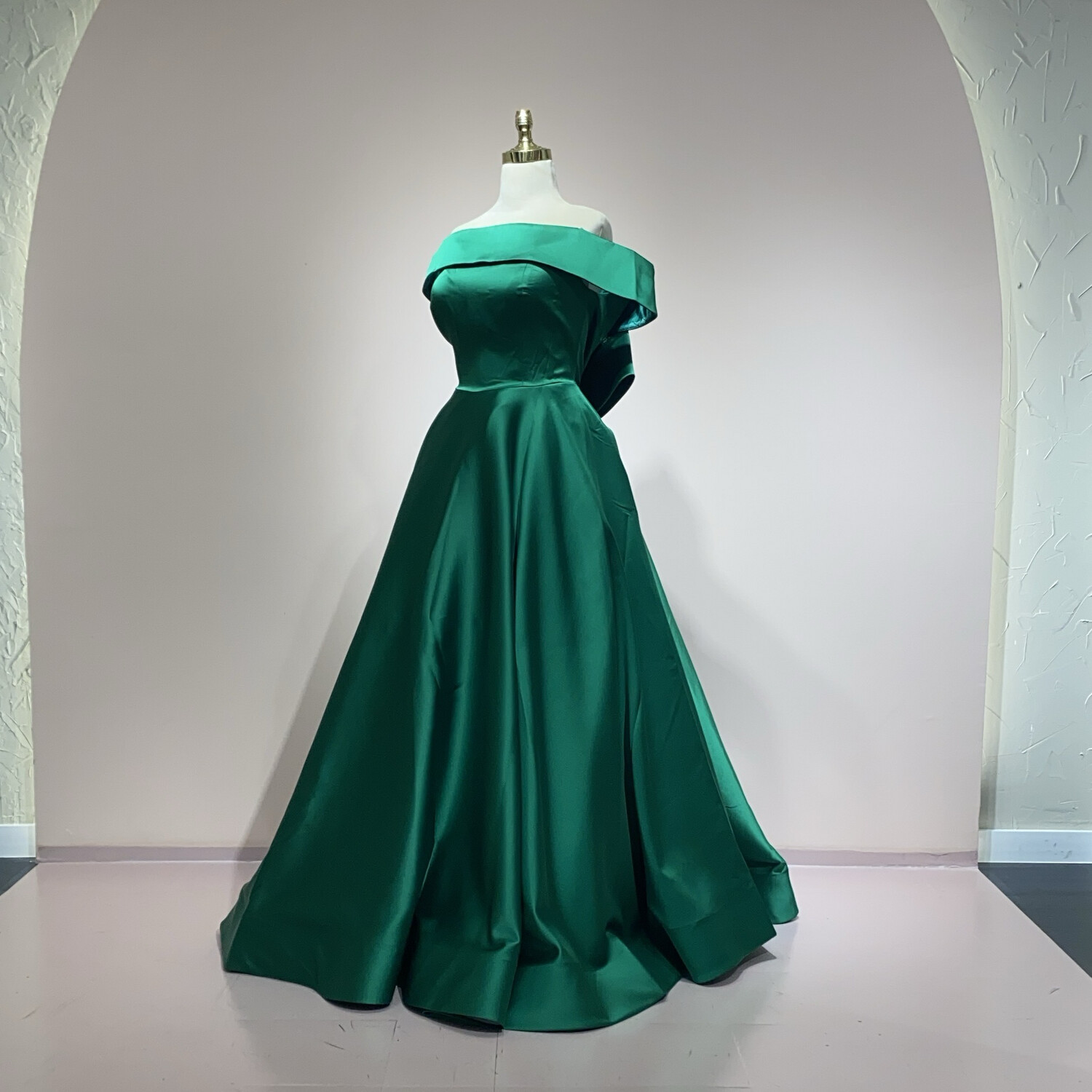 Vestido largo verde talla 46/14