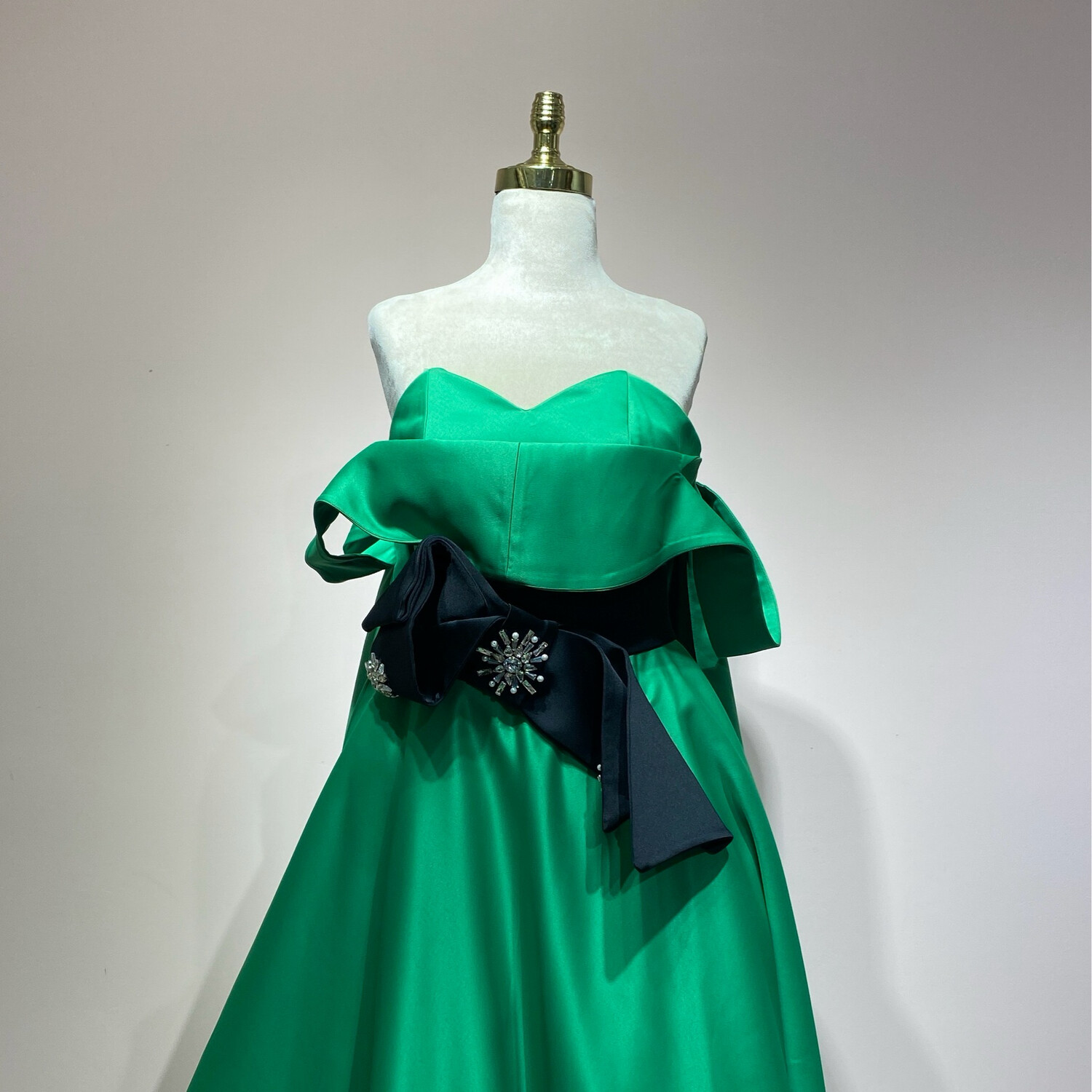Vestido Largo,	Verde	,Talla	38