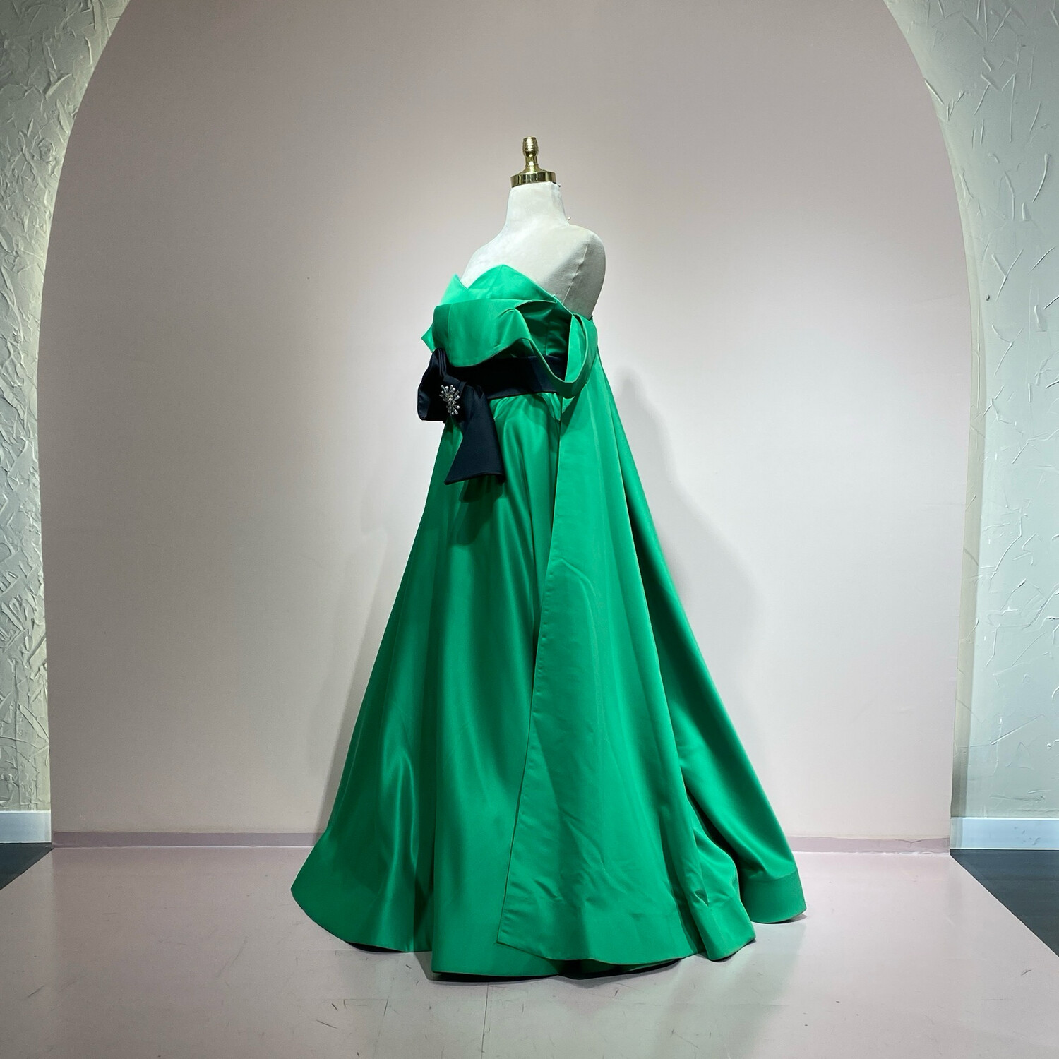 Vestido Largo,	Verde	,Talla	38