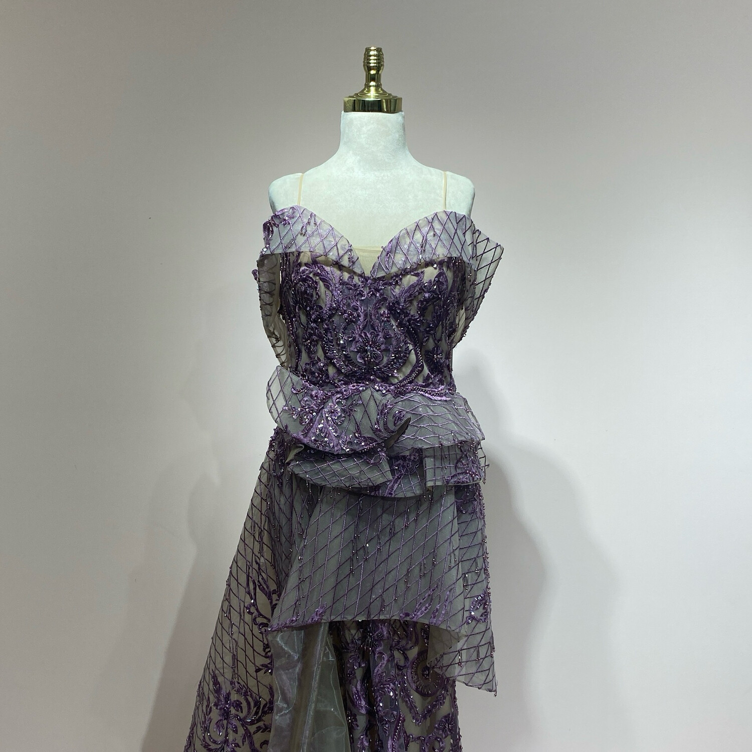 Vestido largo lila talla 44/12