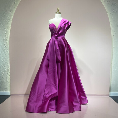 Vestido largo fucsia talla 44/12 Vestido largo fucsia talla 44/12