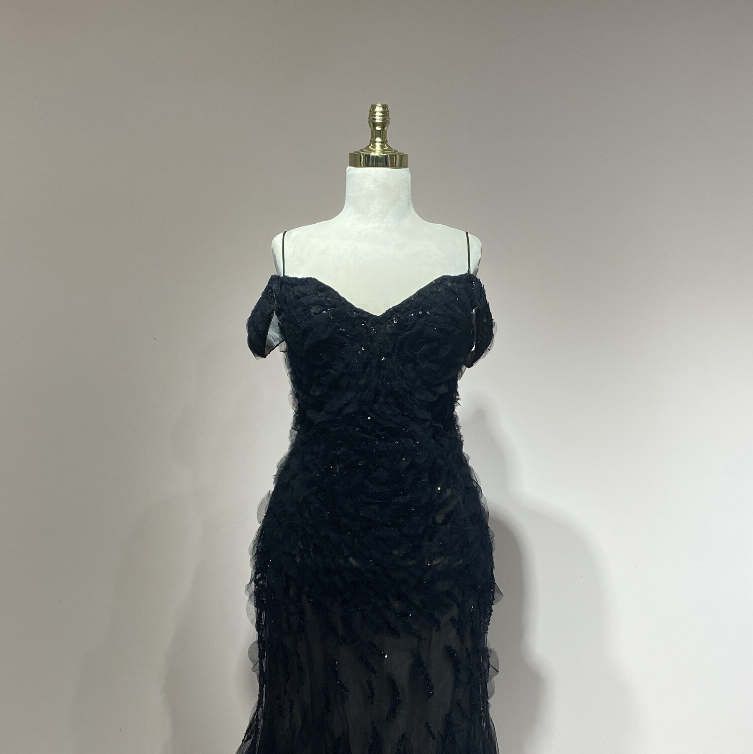 Vestido largo negro talla 44/12