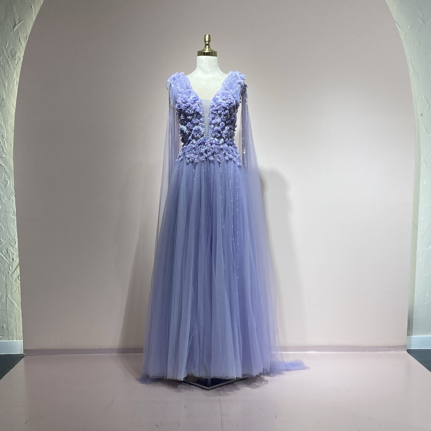 Vestido largo light purple talla 42/10