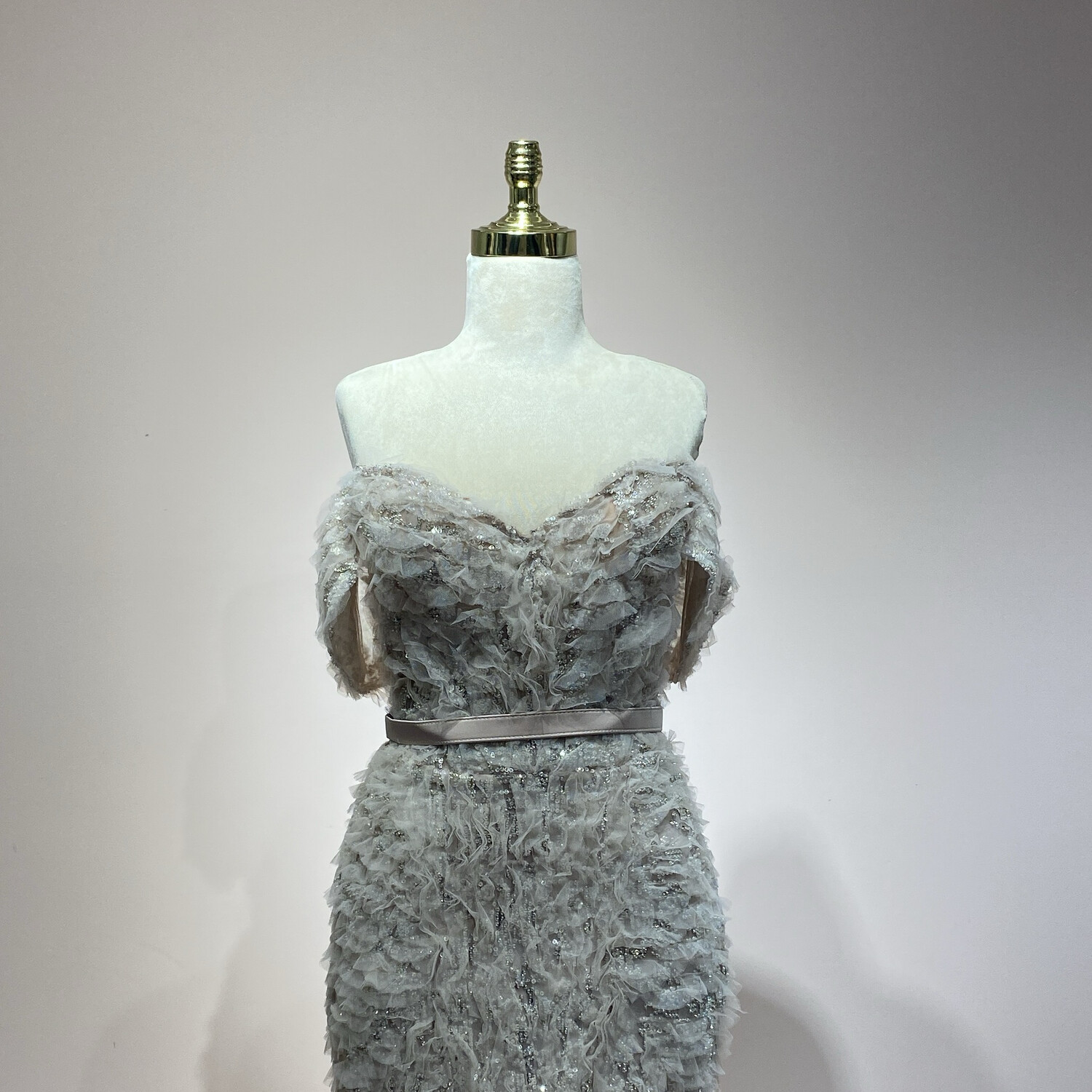 Vestido largo blush talla 44/12
