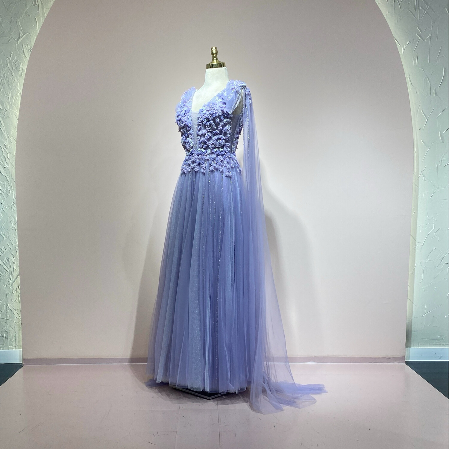 Vestido largo light purple talla 42/10